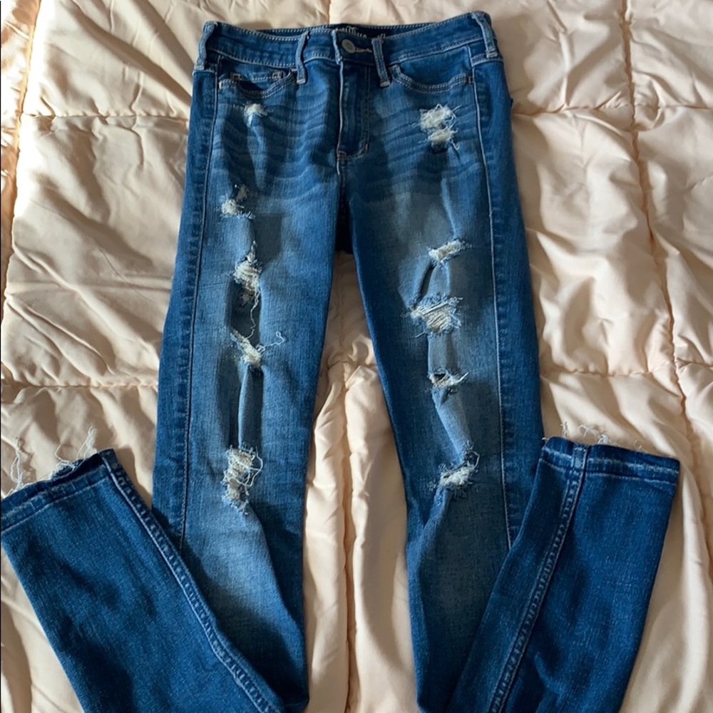 Ripped Hollister jeans